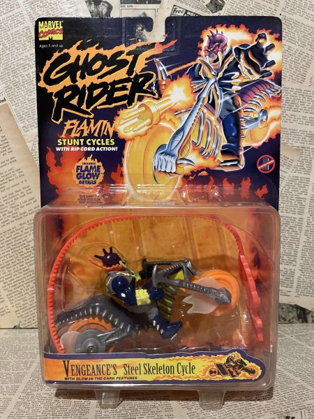 画像1: Ghost Rider/Action Figure(Vengeance's Steel Skeleton Cycle/MOC) MA-385 (1)