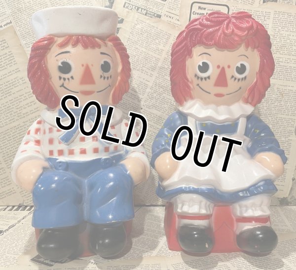 画像1: Vintage Coin bank(My Toy/Raggedy Ann & Andy) CD-018 (1)