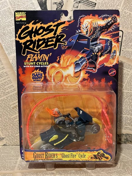 画像1: Ghost Rider/Action Figure(Ghost Rider's Ghost Fire Cycle/MOC) MA-273 (1)