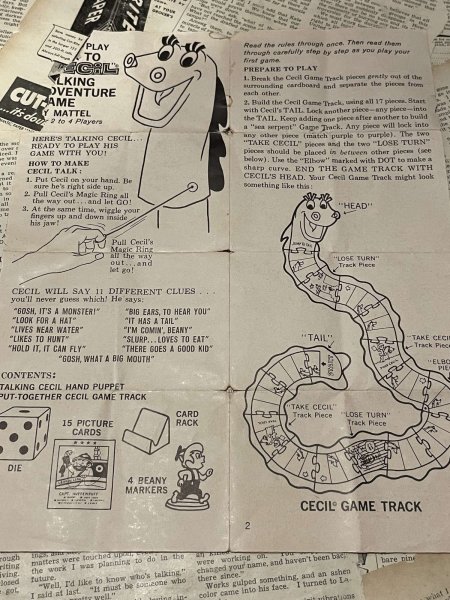 画像7: Beany & Cecil/Talk to Cecil Game(60s/with box) CT-214 (7)