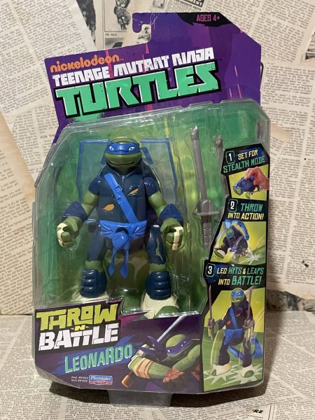 画像1: TMNT/Action Figure(2013/Throw n' Battle Leo/with card) TM-062 (1)