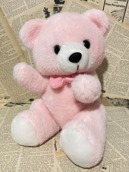 画像1: Pink Bear/Plush(70s/25cm) FO-137 (1)
