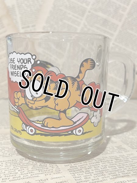 画像1: Garfield/Glass Mug(70s/McD/A) (1)