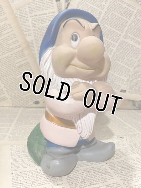 画像1: Seven Dwarfs/Rubber Doll Bank(70s/Grumpy) DI-092 (1)