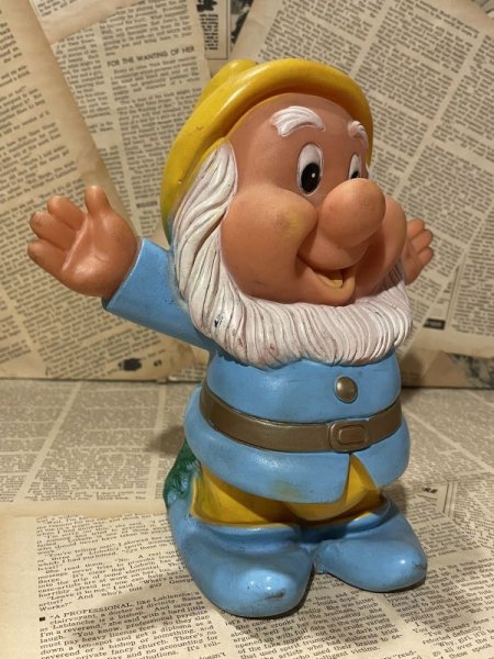 画像2: Seven Dwarfs/Rubber Doll Bank(70s/Happy) DI-093 (2)