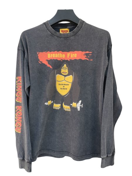 画像1: MONSTOR TIMES/The 8th of Wonder Tee Shirt LS ( BLACK ) AP-022 (1)