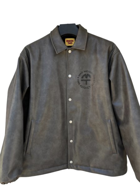 画像1: MONSTOR TIMES/Mad Member Fan Addict Club Jacket ( GRAY ) AP-027 (1)