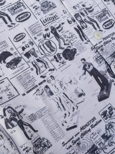 画像3: MONSTOR TIMES/Monstor Instructions Shirt LS ( IVORY ) AP-037 (3)