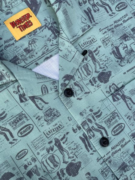 画像3: MONSTOR TIMES/Monstor Instructions Shirt LS ( GREEN ) AP-038 (3)