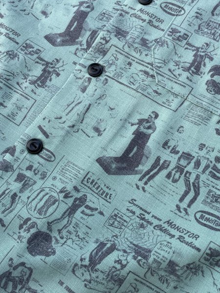 画像4: MONSTOR TIMES/Monstor Instructions Shirt LS ( GREEN ) AP-038 (4)