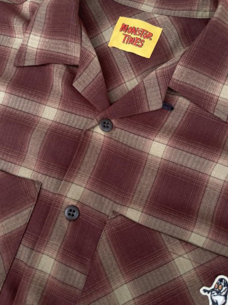 画像3: MONSTOR TIMES/MT BARUDEN Check Shirt LS ( BROWN ) AP-045 (3)