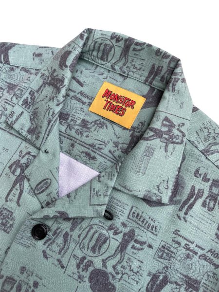 画像2: MONSTOR TIMES/Monstor Instructions Shirt SS ( GREEN ) AP-049 (2)