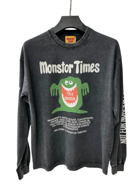 画像1: MONSTOR TIMES/I'M A MONSTOR Tee Shirt LS ( BLACK ) AP-013 (1)
