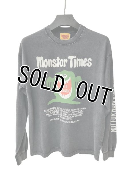 画像1: MONSTOR TIMES/I'M A MONSTOR Tee Shirt LS ( BLACK ) AP-013 (1)