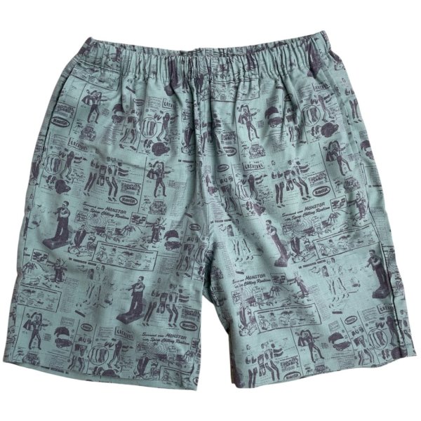 画像1: MONSTOR TIMES/Monstor Instructions Shorts ( GREEN ) AP-051 (1)