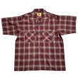 画像1: MONSTOR TIMES/MT BARUDEN Check Shirt SS ( BROWN ) AP-059 (1)