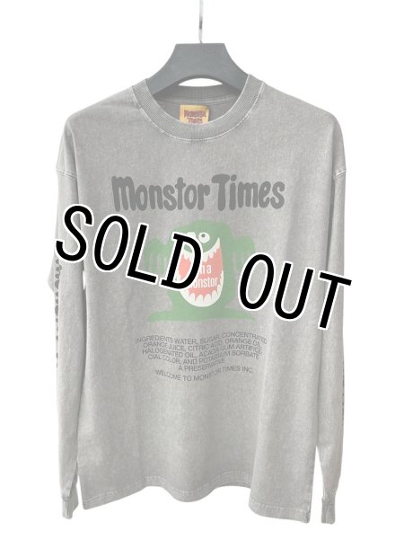 画像1: MONSTOR TIMES/I'M A MONSTOR Tee Shirt LS ( GRAY ) AP-014 (1)