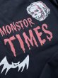 画像2: MONSTOR TIMES/BAT & SKULL Tee Shirt LS ( BLACK ) AP-080 (2)