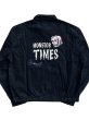 画像1: MONSTOR TIMES/BAT & SKULL Jacket ( BLACK ) AP-084 (1)