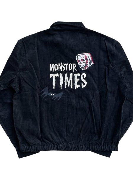 画像1: MONSTOR TIMES/BAT & SKULL Jacket ( BLACK ) AP-084 (1)