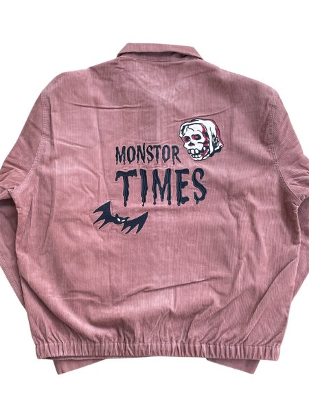 画像1: MONSTOR TIMES/BAT & SKULL Jacket ( PINK ) AP-083 (1)