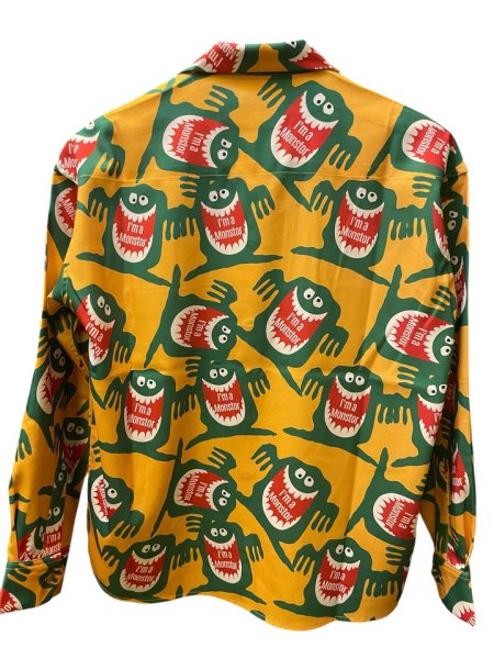 画像2: MONSTOR TIMES/I'M A MONSTOR Shirt ( MUSTARD ) AP-018 (2)
