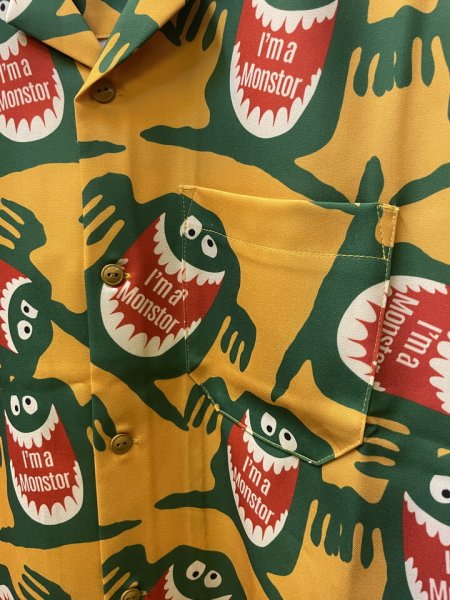 画像4: MONSTOR TIMES/I'M A MONSTOR Shirt ( MUSTARD ) AP-018 (4)