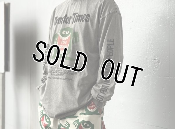 画像5: MONSTOR TIMES/I'M A MONSTOR Tee Shirt LS ( GRAY ) AP-014 (5)