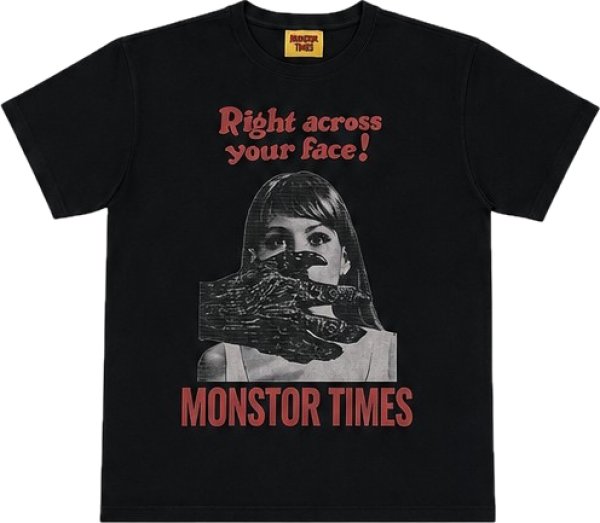 画像1: MONSTOR TIMES/Greeting Tee Shirt ( Right across your face! ) AP-067 (1)