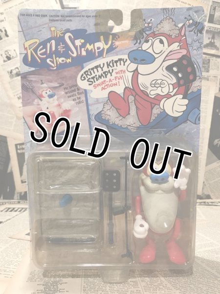 画像1: Ren&Stimpy/Action Figure(Gritty Kitty Stimpy/MOC) NC-023 (1)