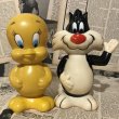 画像1: Tweety & Sylvester Cat/Coin Bank set(70s) (1)