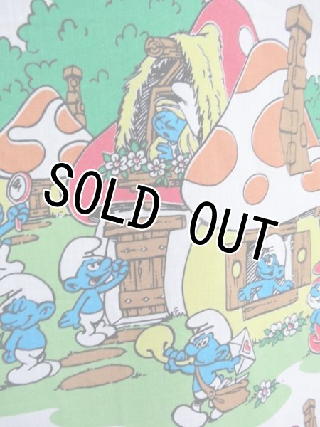 画像2: Flat Sheet Fabric(Smurfs) (2)