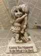 画像1: Vintage Figurine Message Statue(70s/004) (1)