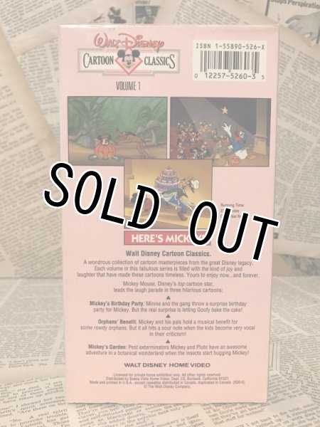 画像2: VHS Tape(Here's Mickey!) (2)