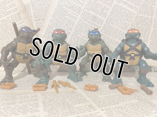 画像1: TMNT/Action Figure(Ninja Action Turtles set/Loose) (1)