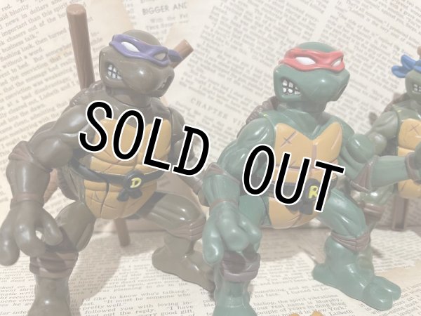 画像2: TMNT/Action Figure(Ninja Action Turtles set/Loose) (2)