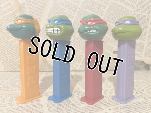 PEZ ペッツ ニンジャ・タートルズ、4種セット、2014年版、ルーズ
