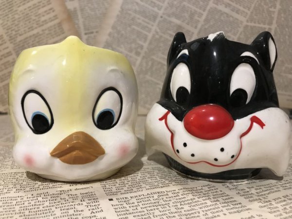 画像1: Tweety & Sylvester Cat/Mug set(70s) LT-004 (1)