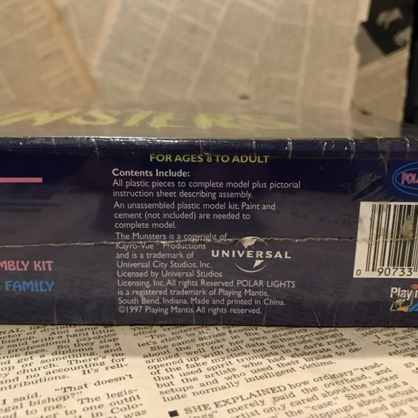 画像3: The Munsters/Plastic Model Kit(90s/Polar Lights/MIB) MT-026 (3)