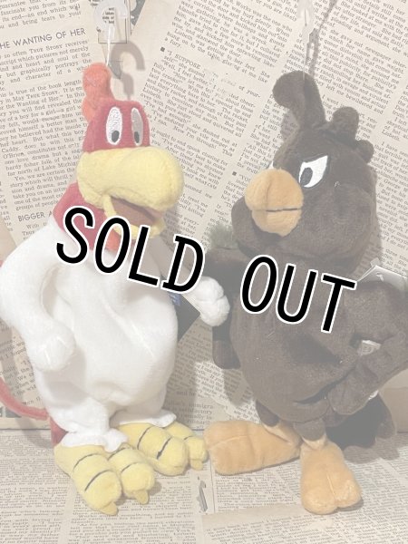 画像1: Looney Tunes/Beans Plush set(90s/Foghorn Leghorn & Henery Hawk) (1)