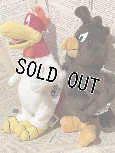 画像2: Looney Tunes/Beans Plush set(90s/Foghorn Leghorn & Henery Hawk) (2)