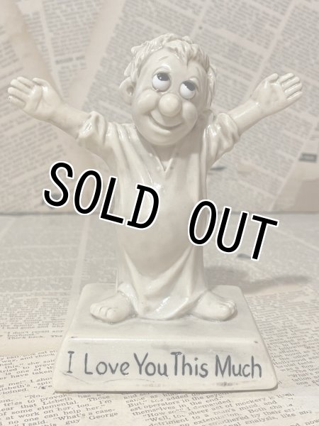 画像1: Vintage Figurine Message Statue(70s/013) (1)