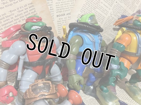画像2: TMNT/Action Figure(2004/Deep Divin' Turtles set/Loose) TM-120 (2)