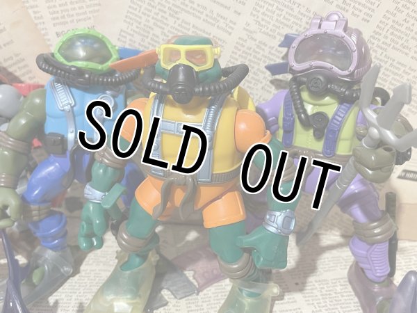 画像3: TMNT/Action Figure(2004/Deep Divin' Turtles set/Loose) TM-120 (3)