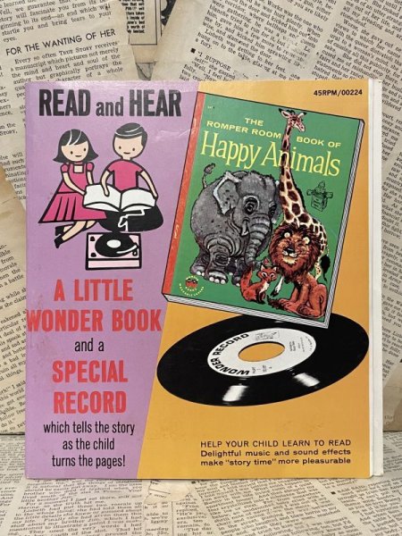 画像1: Happy Animals/Book & Record(50s) RE-014 (1)