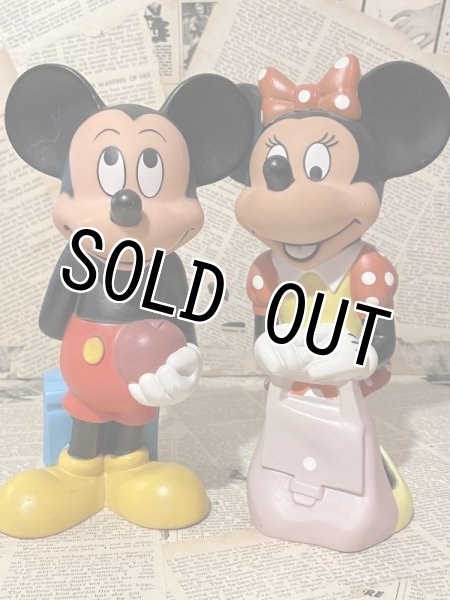 画像1: Mickey & Minnie/Squeeze Toy set(80s) DI-115 (1)