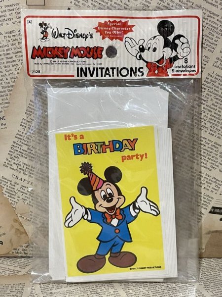 画像1: Mickey Mouse/Party Invitations(70s/MIP) DI-142 (1)