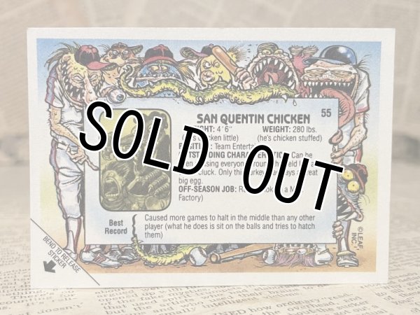 画像2: Baseball's Greatest Grossouts/Sticker Card(80s) RF-019 (2)