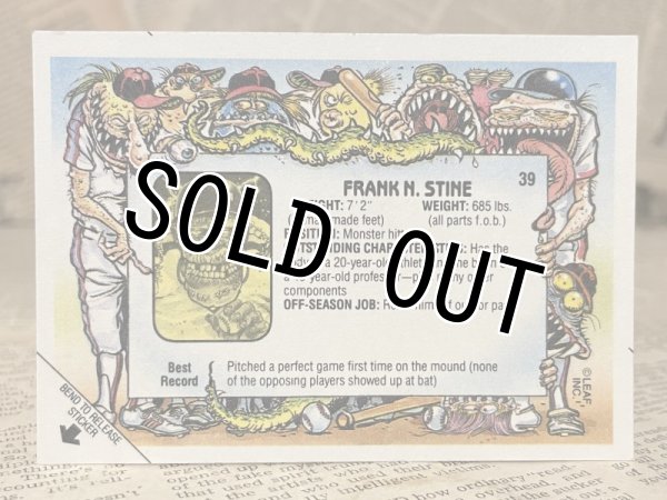 画像2: Baseball's Greatest Grossouts/Sticker Card(80s) RF-023 (2)