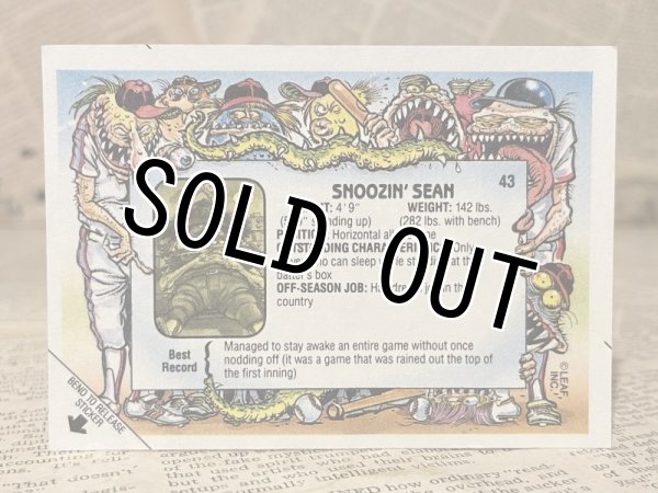 画像2: Baseball's Greatest Grossouts/Sticker Card(80s) RF-033 (2)